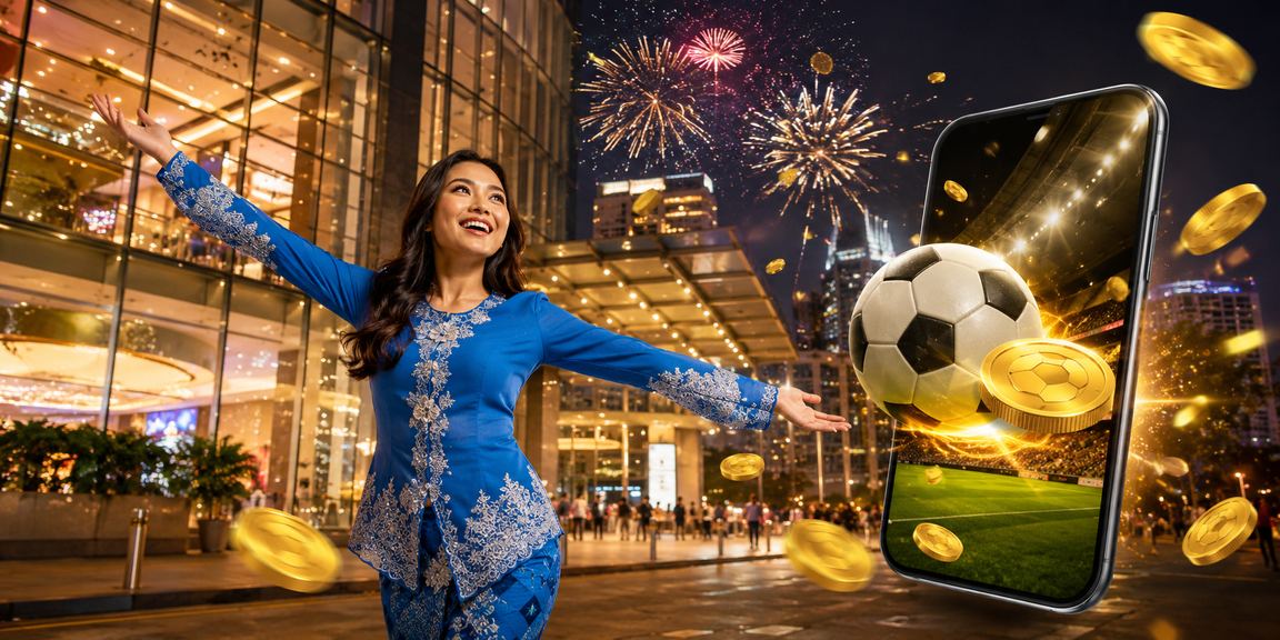 Peminat bola sepak Kuala Lumpur membuat pertaruhan sukan secara dalam talian di 20000
